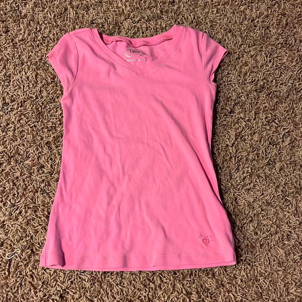 Pink short t shirt size 8